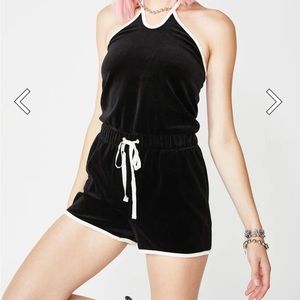 Black and White track romper